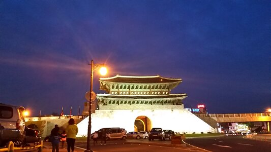 Republic of korea suwon night view