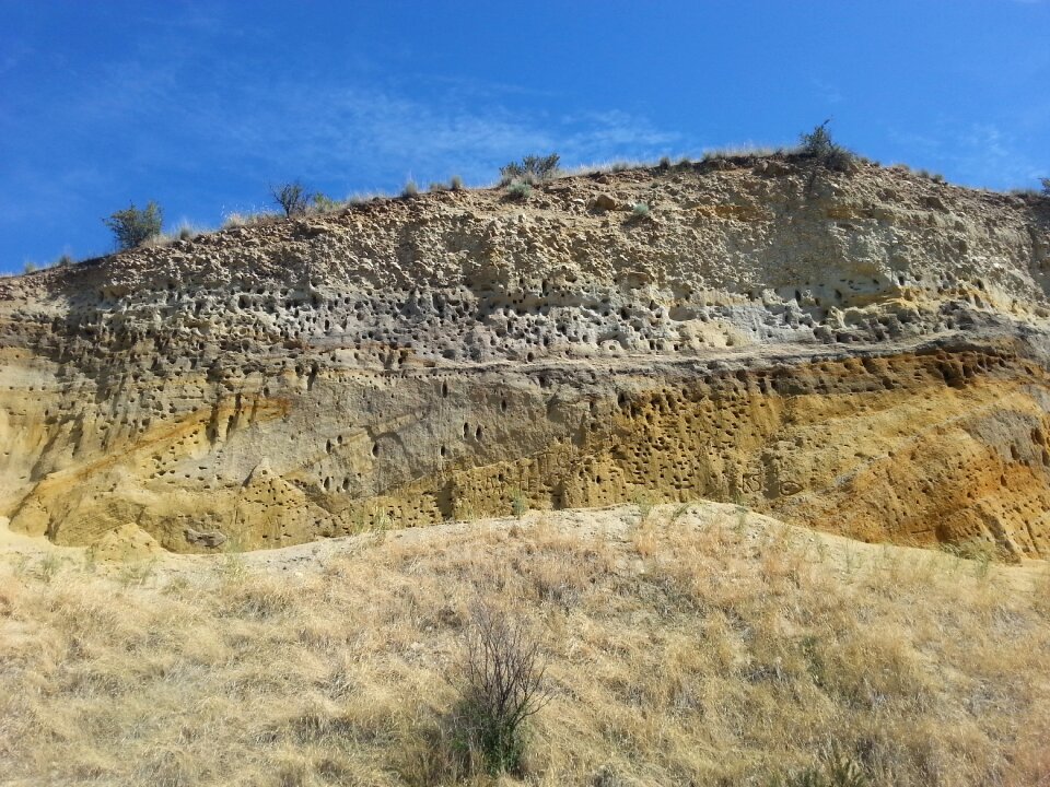 Sandstone hillside