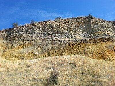 Sandstone hillside