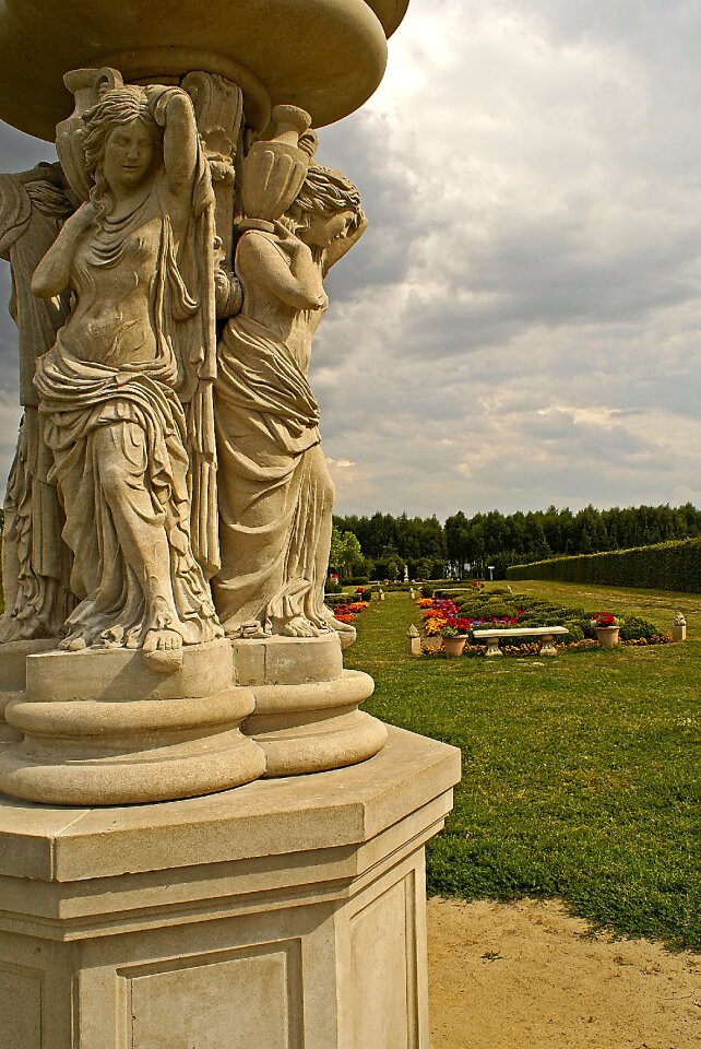 Stone statues ornaments caryatids