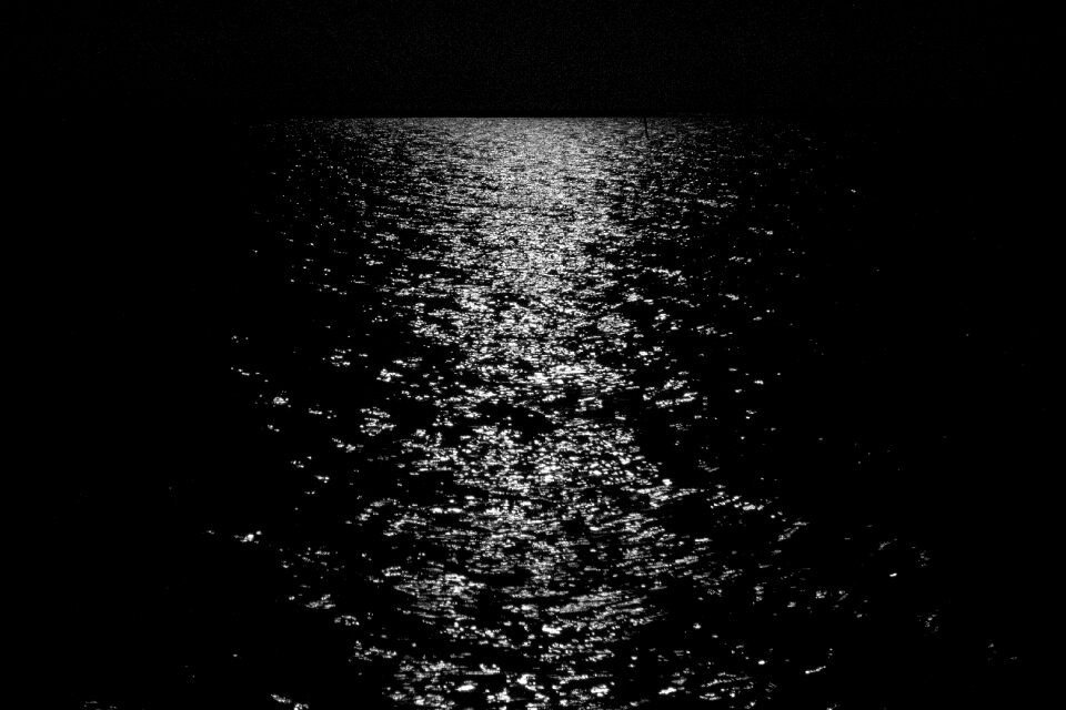 Water night reflection