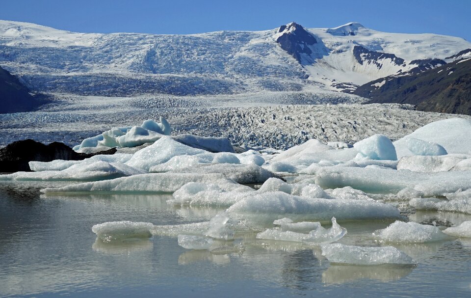 Icebergs landscape cold