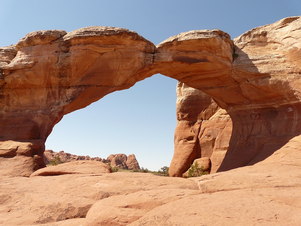 Usa utah stone arch photo