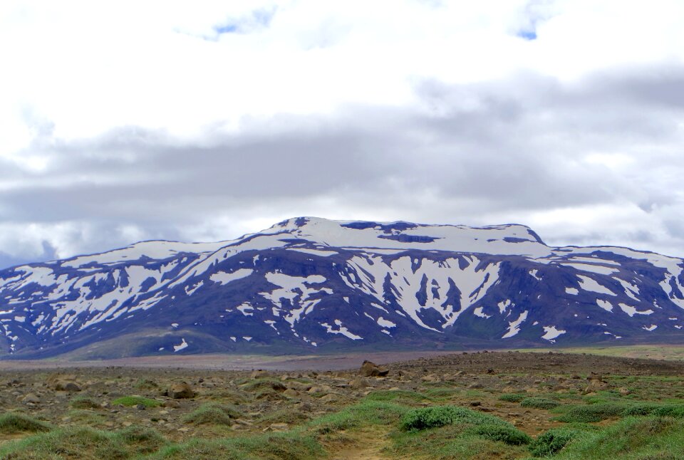 Landscape snow summit