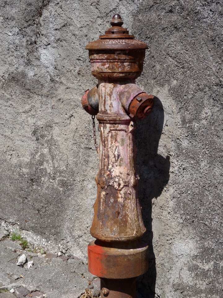 Old rusted water hydrant