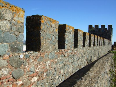 Castle wall beja portugal