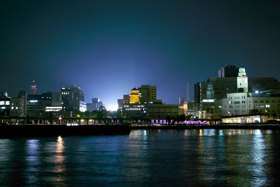 Yokohama night view port