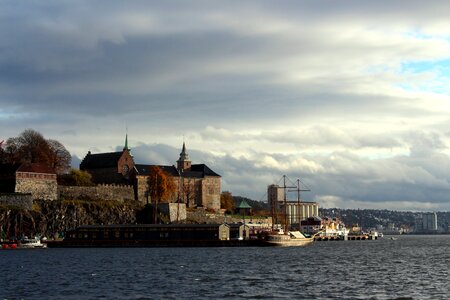 Oslofjord city clouds