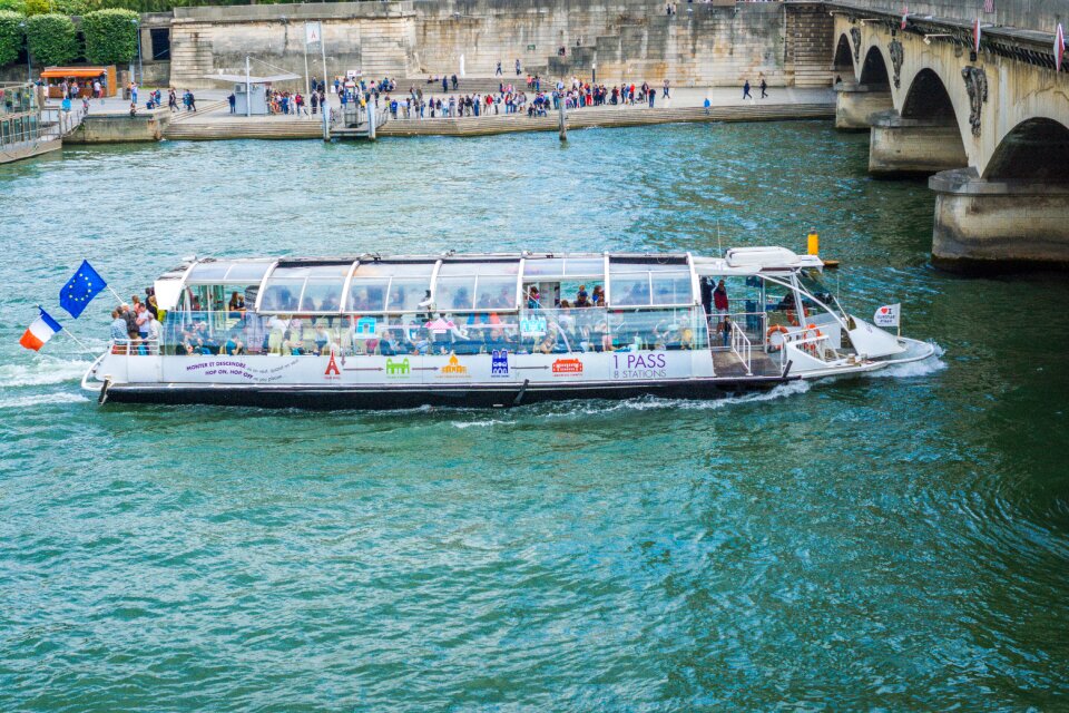Paris river seine siene boat