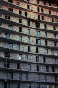 Scaffolding facade architecture photo