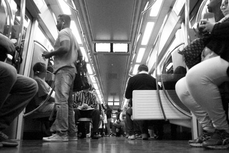 Subway train wagons photo