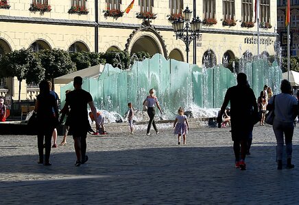 The market architecture wroclaw fountain