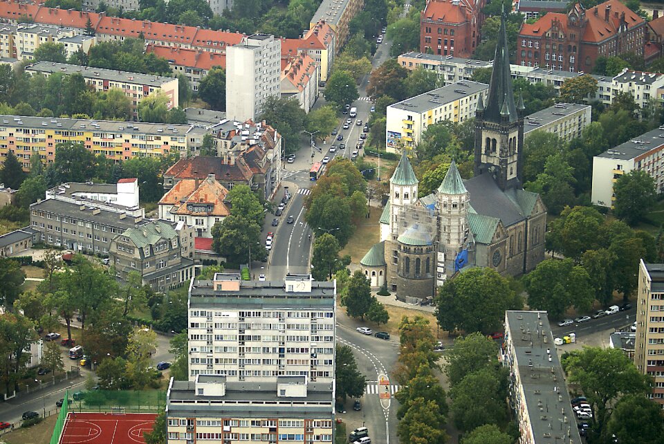 View from above architecture church photo