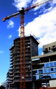 Scaffolding facade architecture photo