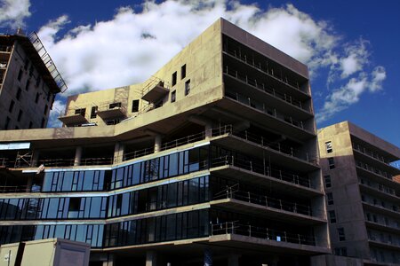 Scaffolding facade architecture photo