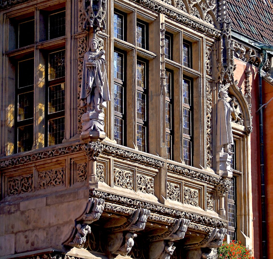 Old town house style façades