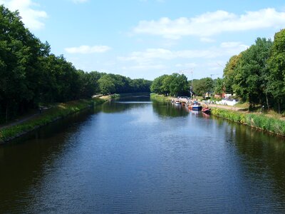 Landscape river boats