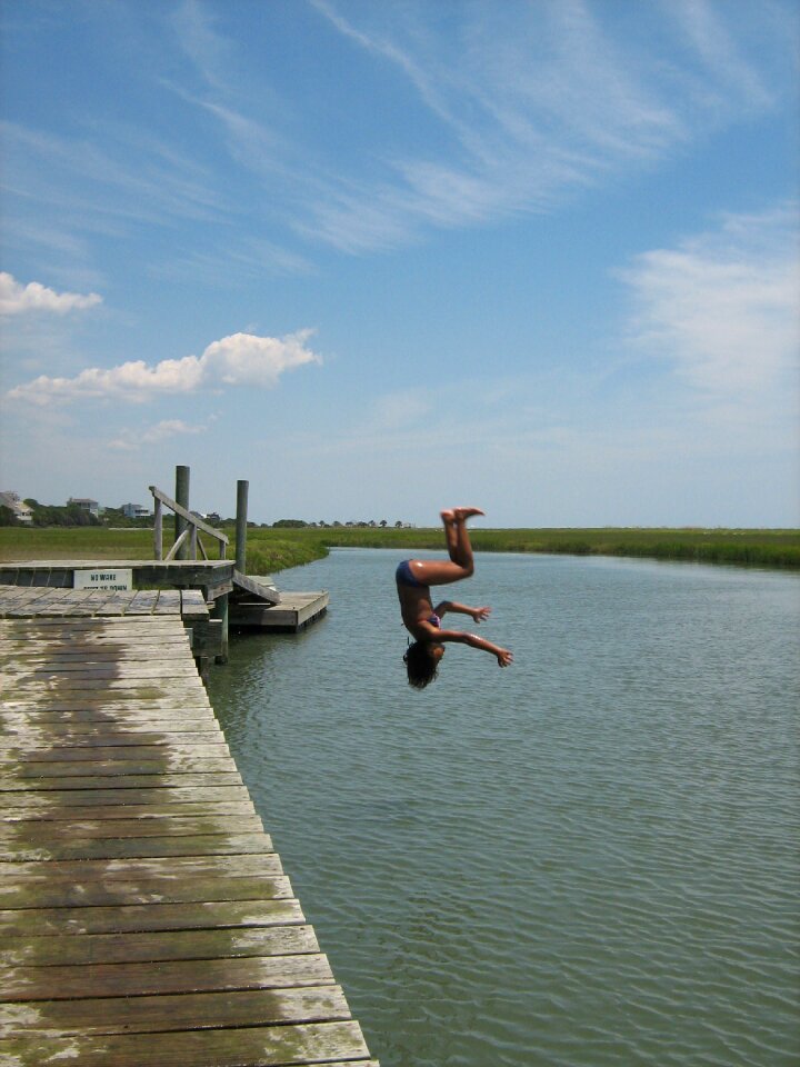 Ocean dock somersault