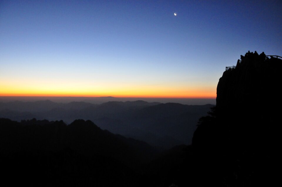 Views huangshan snow