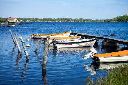 Port baltic sea fishing boat
