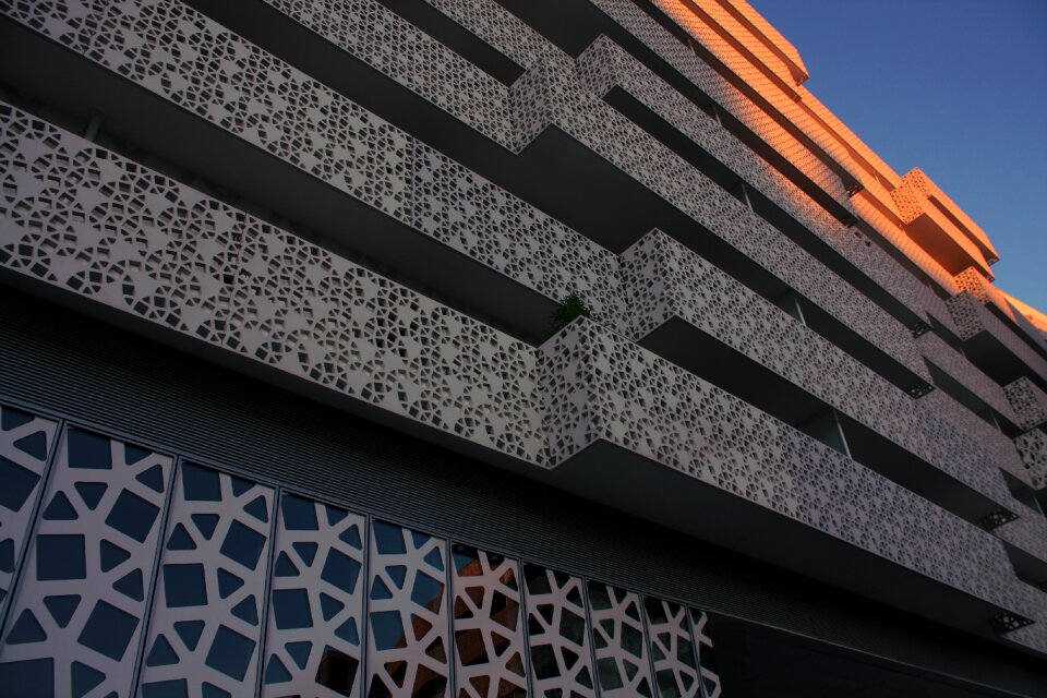 New building lace concrete modern photo