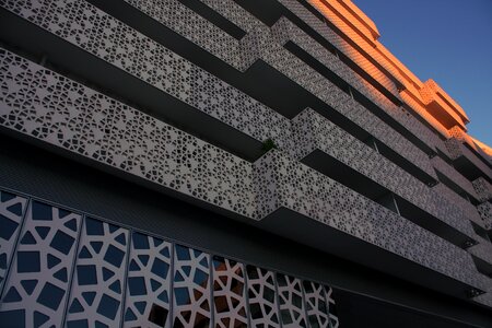New building lace concrete modern