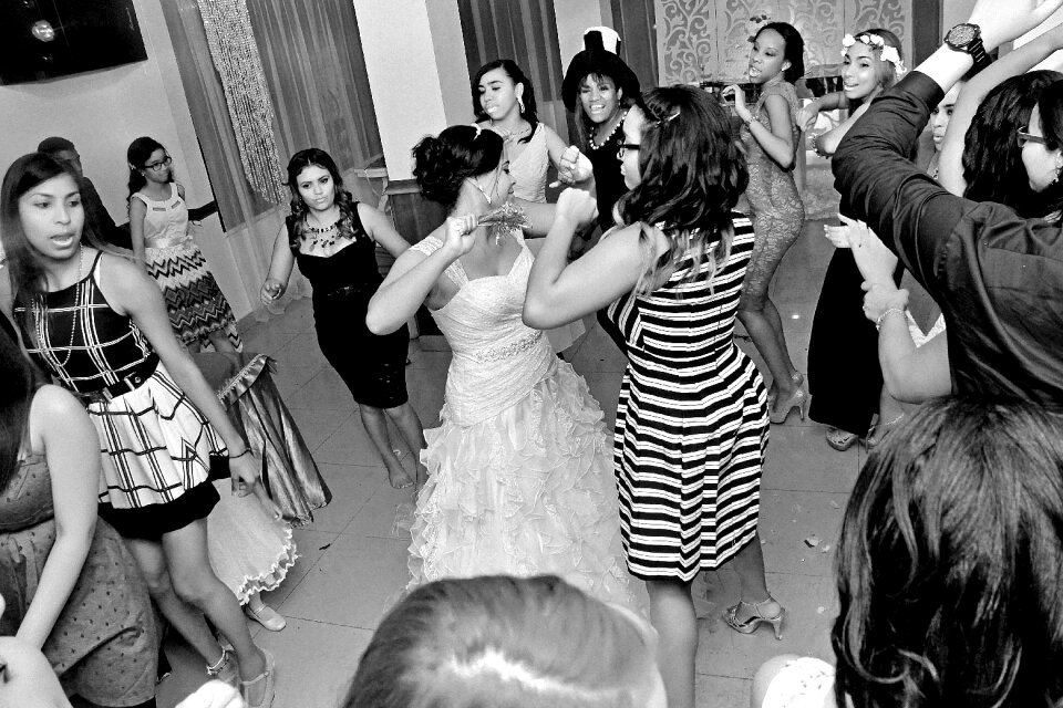 White kiss nuptials