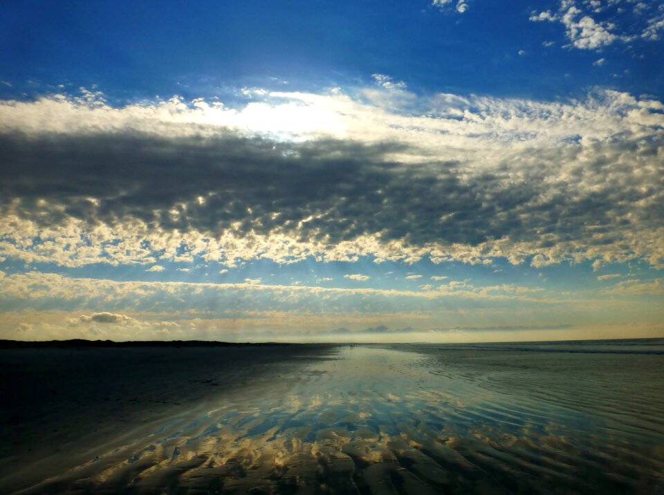 Clouds sky mirroring