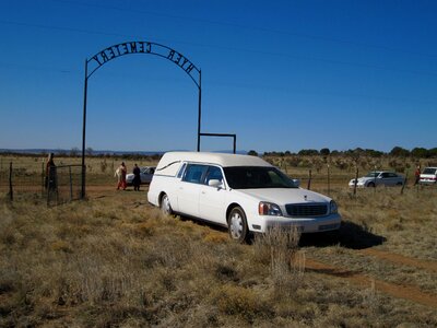 Funeral car graveyard