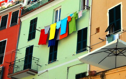 Cloths cinque terre liguria photo