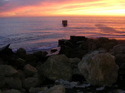 Dawn sea ocean photo