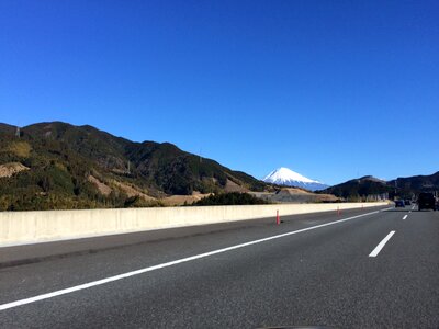 Mt fuji high speed road road photo