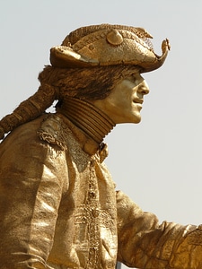Colored golden man