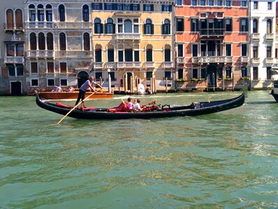 Italy gondoliers channel