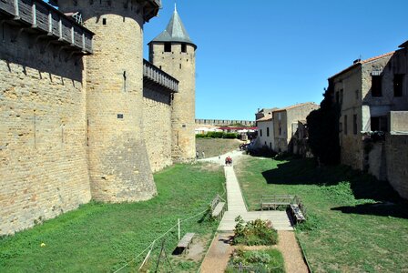 Castle carcassonne middle ages photo