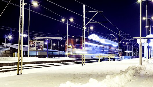 Winter speed transportation photo