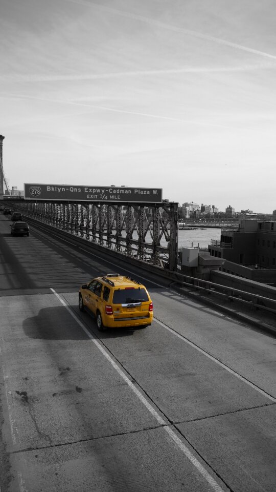 Black and white city sky