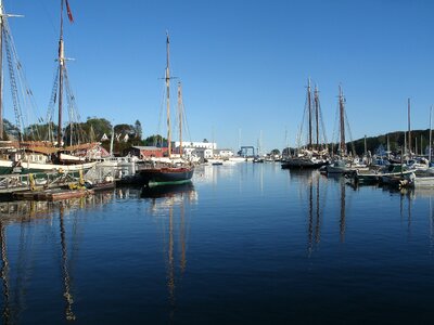 Harbor sail boat