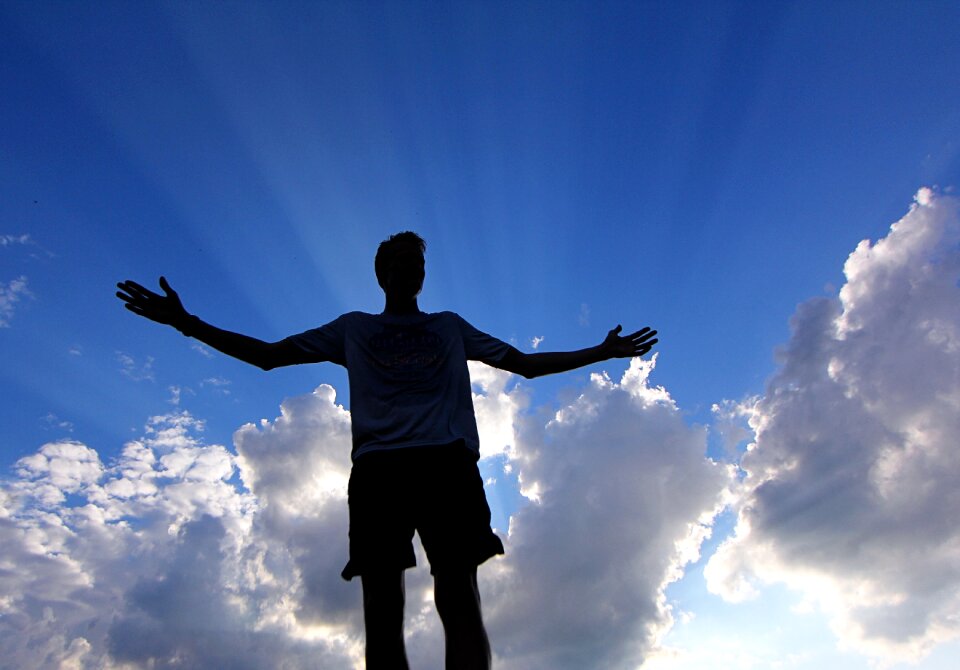 Man sky silhouette