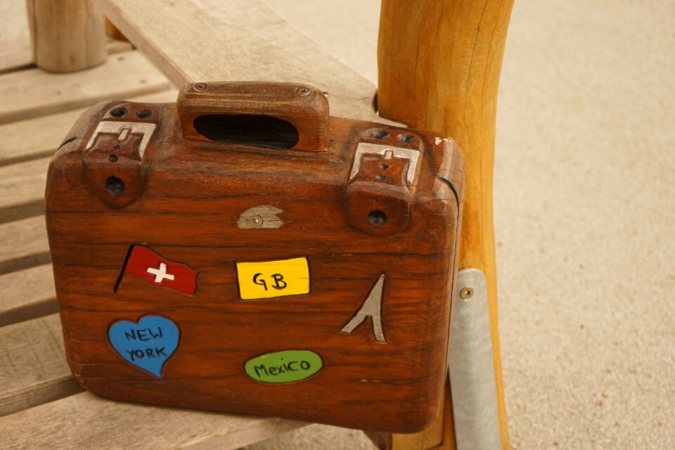 Wooden case colorful brown
