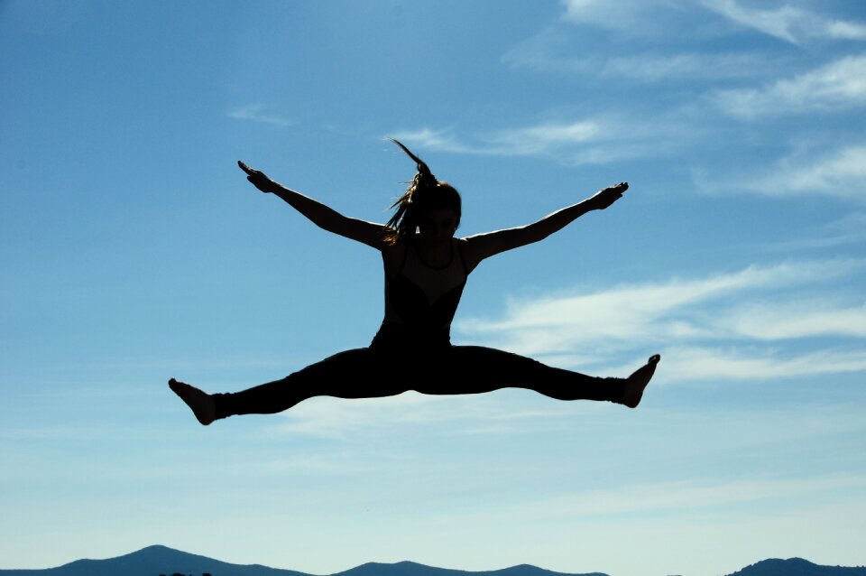 Women body blue yoga
