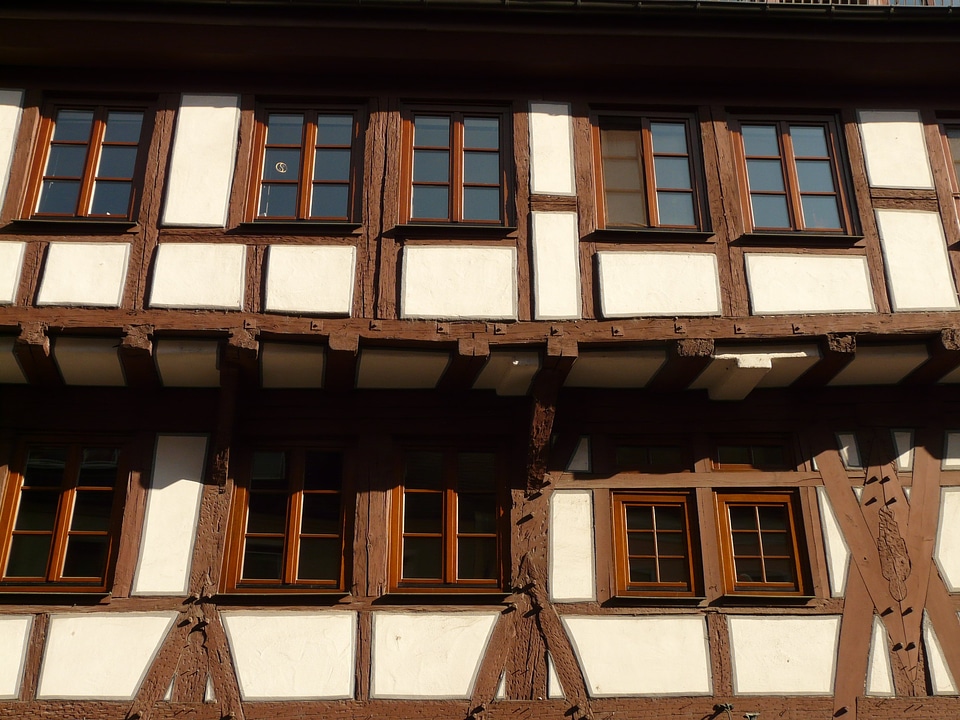 Wood house building