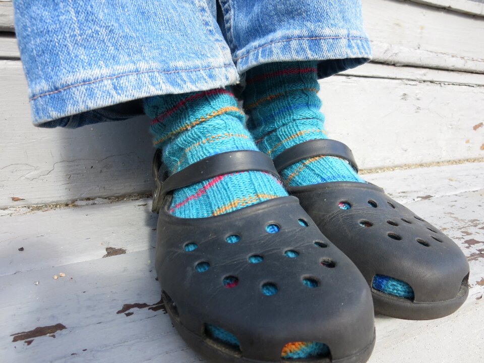 Socks ribbing ribbed