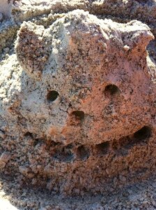 Beach sand castle coast