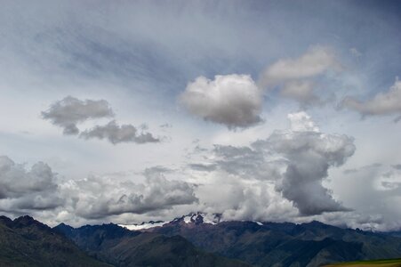 End of afternoon winter peaks photo