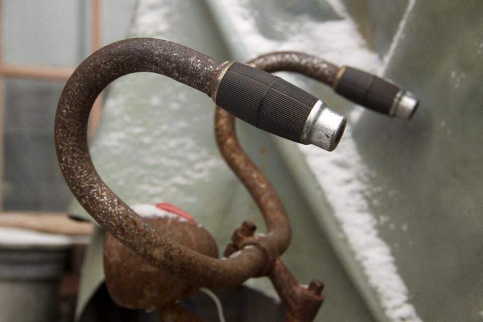 Bicycle the control handle winter