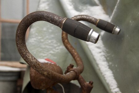 Bicycle the control handle winter