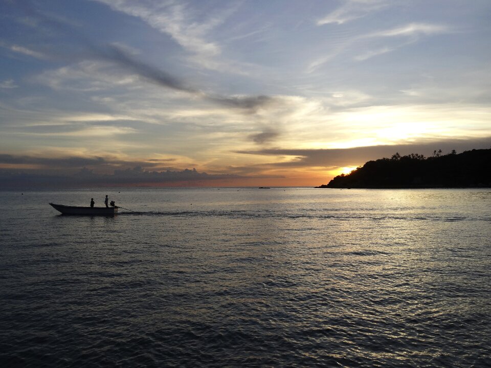 Sea thailand sunset