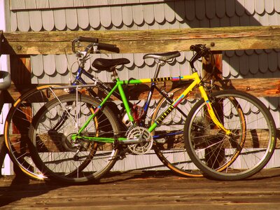 Trip colorful bikes