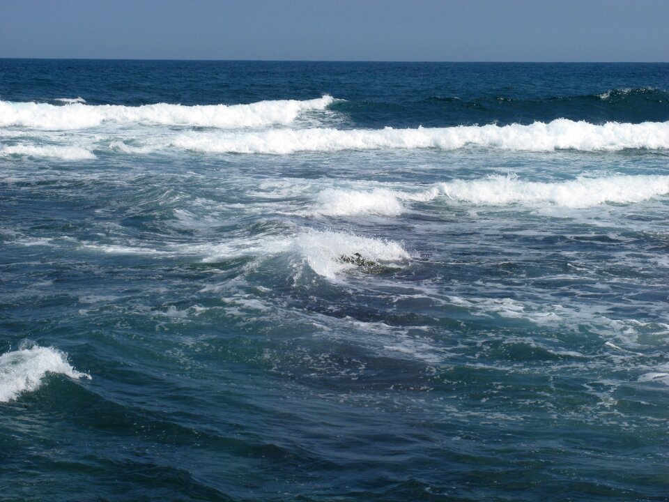 Wave surface seaside